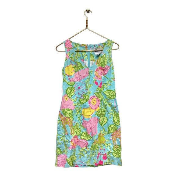 Lilly Pulitzer Dresses & Skirts - VTG Lilly Pulitzer Kolala  Lion Animal Print 100% Cotton Sundress 6